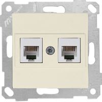 RİTA TELEFON PRİZİ 2XRJ12 KREM 1